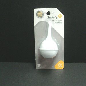 New Safety 1st Infant Nasal Aspirator White Soft Flexible Tip